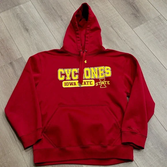 Iowa State Cyclones Size M Loose Under Armour Athletic‎ Dept. Hoodie Sweatshirt - Picture 6 of 10